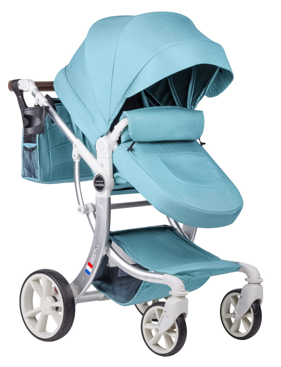 Коляска трансформер Farfello Aimile Original New Pearl (Мятный NDP-5)