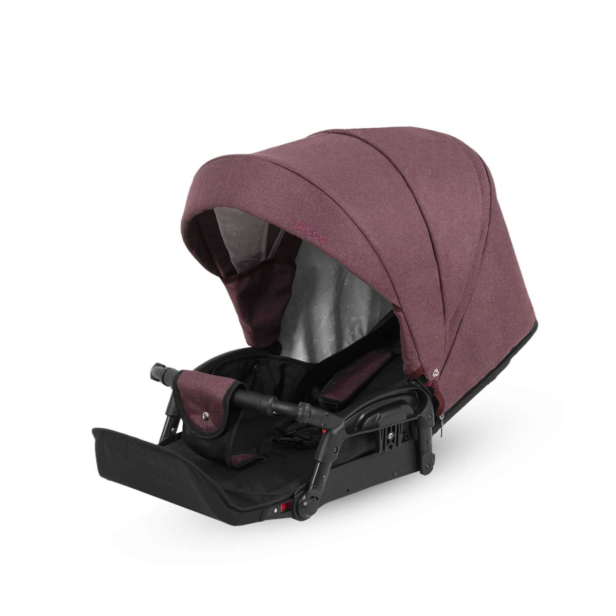 Коляска Camarelo Picco 2 в 1 гранатовый меланж