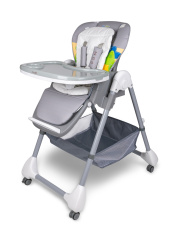 Стульчик для кормления Sevillababy Zoo Brown, Dk.Grey, т.серый, динозаврик