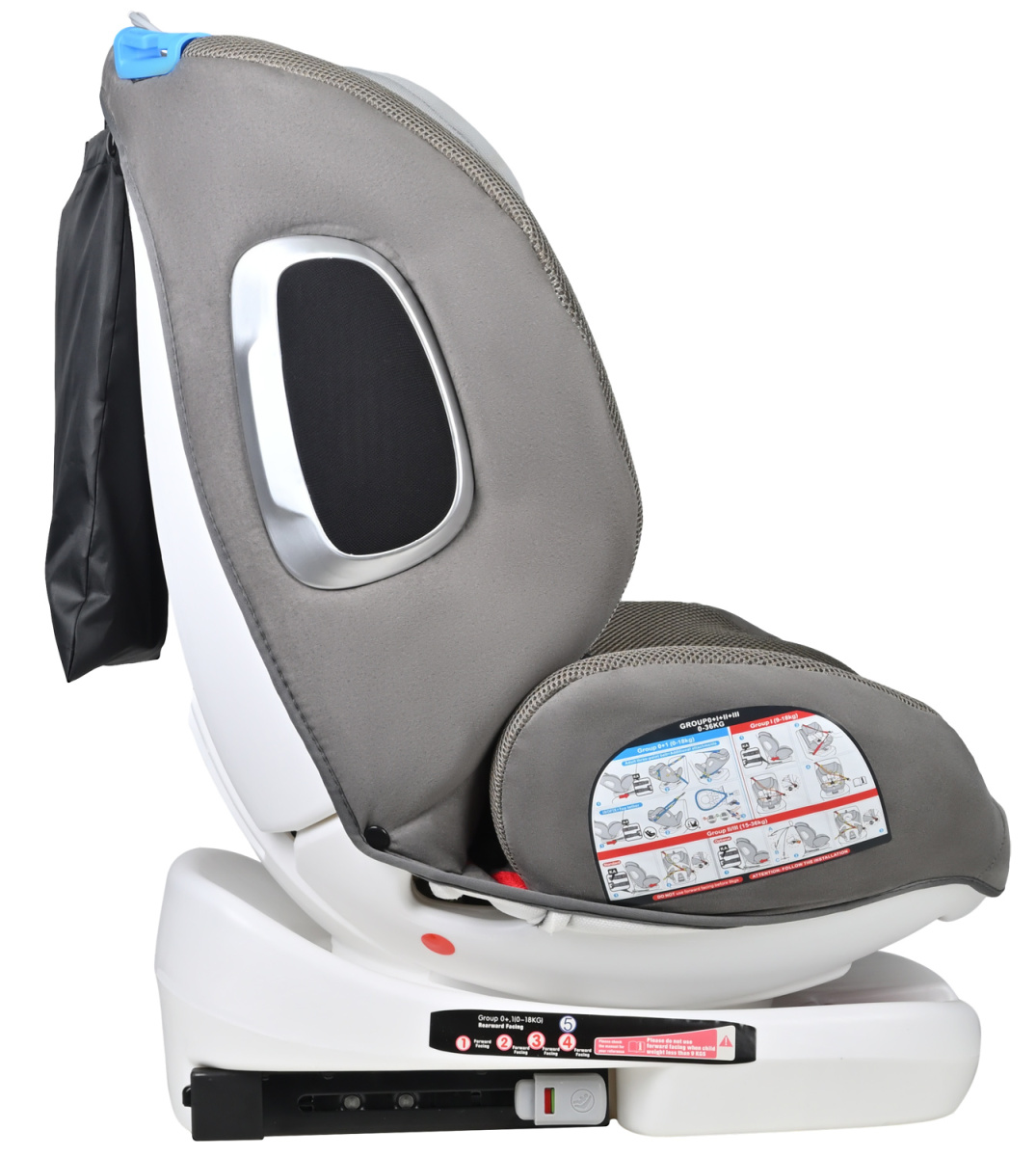 Автокресло детское Farfello ISOFIX YB102 Afrost Grey/серый