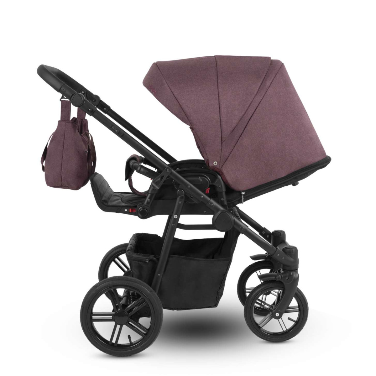 Коляска Camarelo Picco 3 в 1 гранатовый меланж