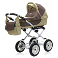 Коляска 2 в 1 Rant Fenix Classic 05 коричнево-бежевый