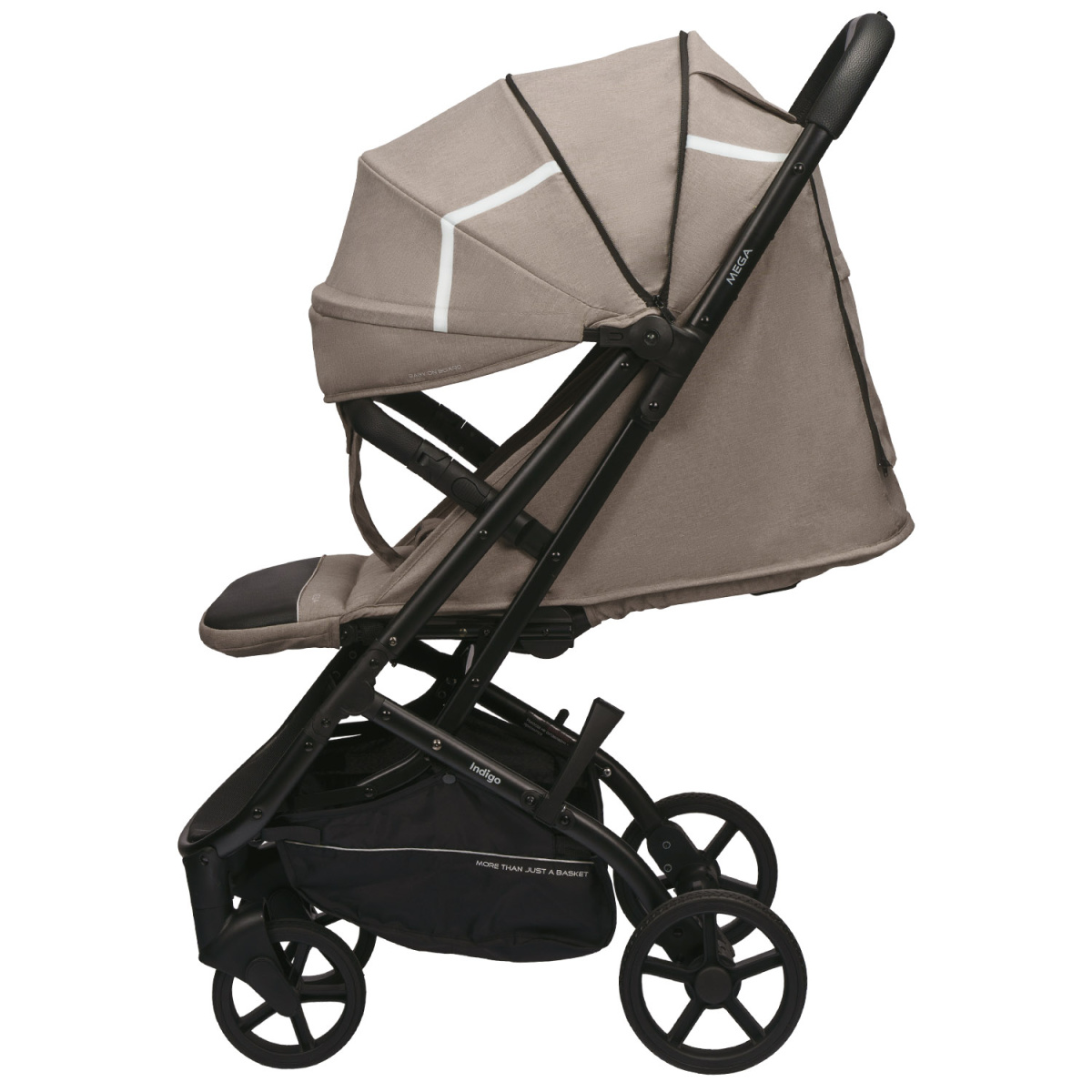 Коляска прогулочная Indigo MEGA бежевый