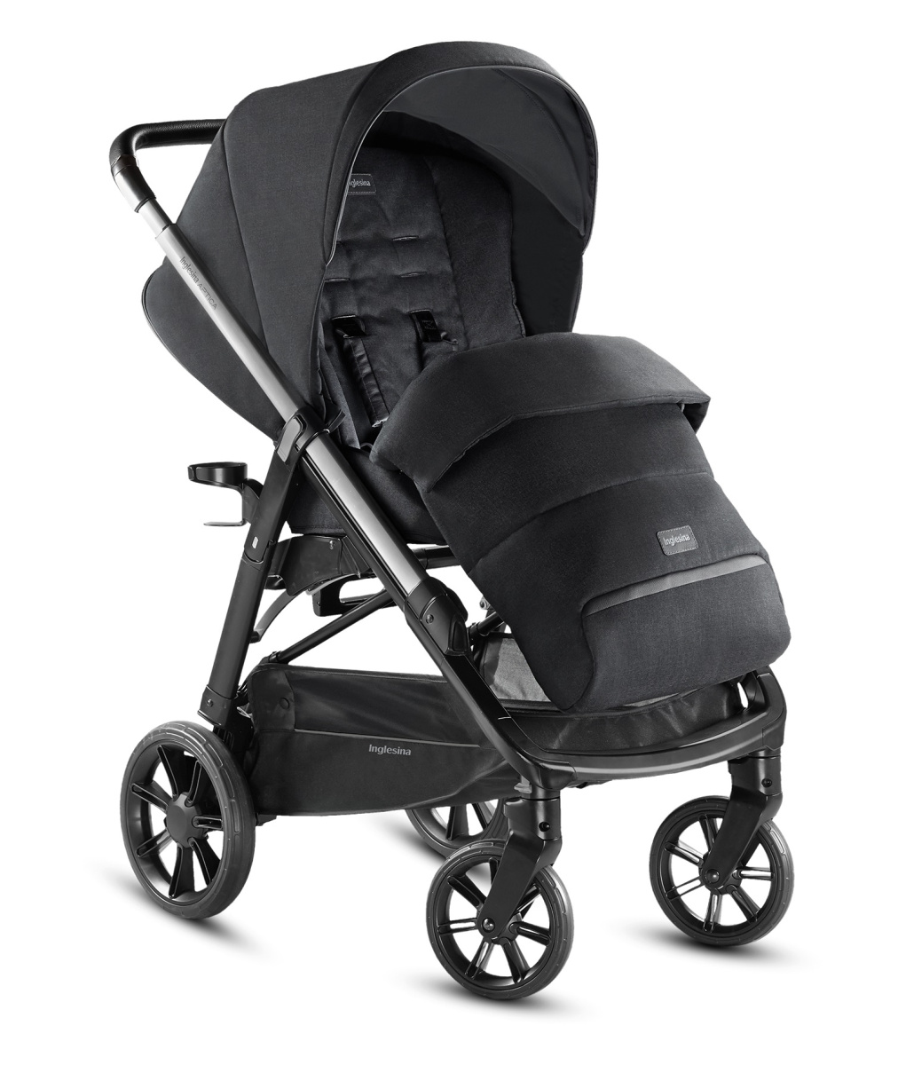 Коляска 2 в 1 Inglesina Aptica с подставкой под люльку Stand Up, Mystic Black