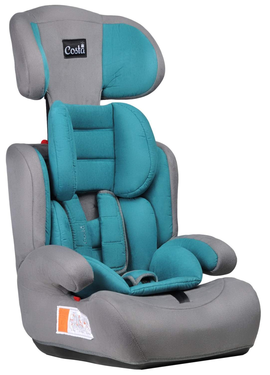 Автокресло детское Farfello CS-003 Изумрудно-зеленый/Emerald green велюр, YB702AEG