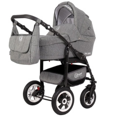 Коляска 2 в 1 Rant Fenix Prime 02 серый джинс