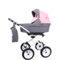 Коляска 2 в 1 Rant Nova Classic 04 серый-розовый