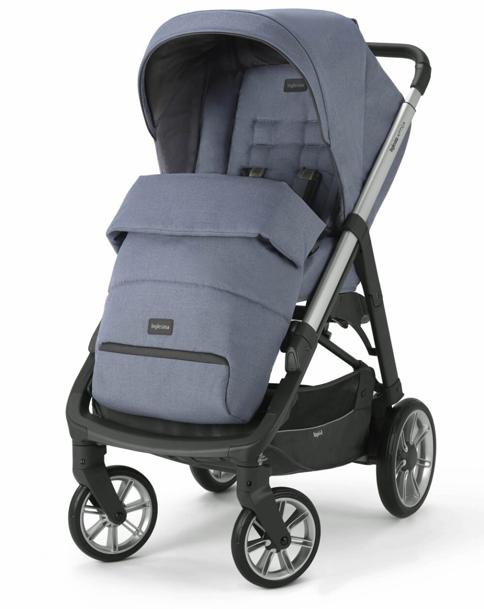 Коляска 3 в 1 Inglesina Aptica с подставкой под люльку Stand Up, Alaska Blue