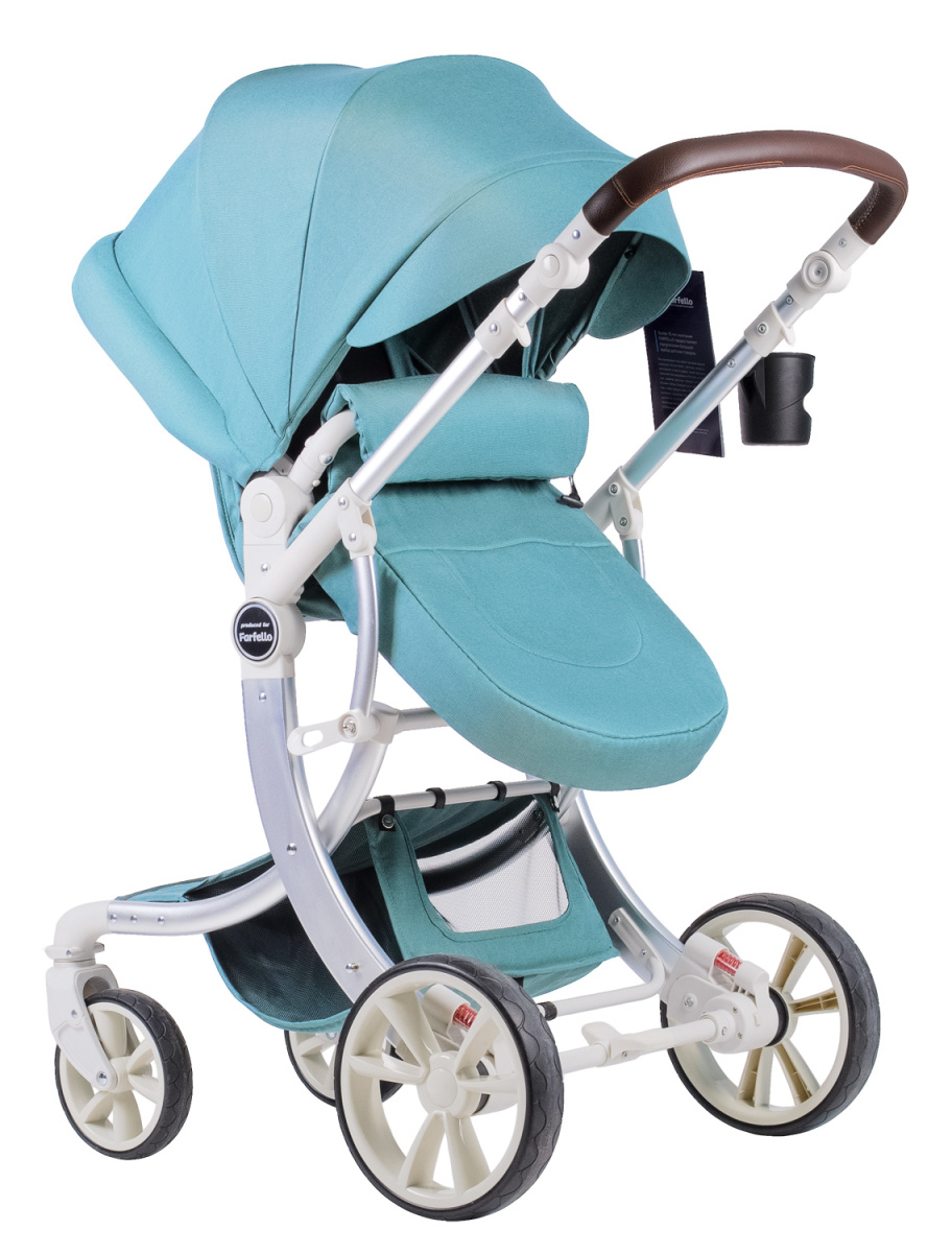 Коляска трансформер Farfello Aimile Original New Pearl (Мятный NDP-5)