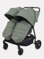 Коляска прогулочная для двойни Rant Twinny Olive 2025