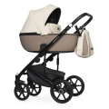 Коляска 3 в 1 Riko Basic Ozon Ecco 25 слоновая кость-бежевый