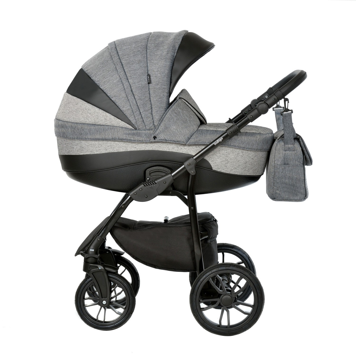 Коляска 2 в 1 Indigo, In 07 (Черный)