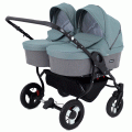 Коляска для двойни 2 в 1 Rant Dream Duo 06 серый-зеленый