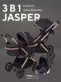 Коляска-трансформер 3 в 1 Mowbaby Jasper Gold black
