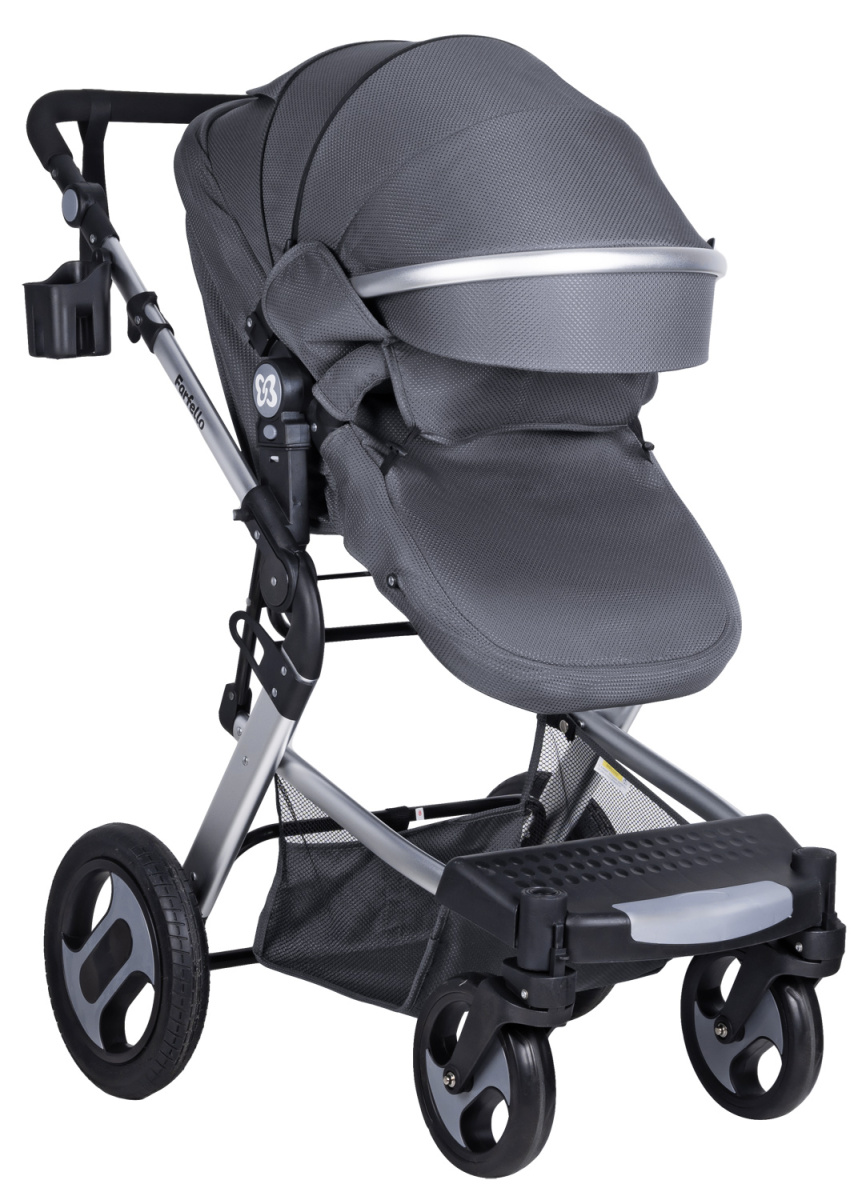 Коляска трансформер Farfello Diamond All-season (Электрический Серый)