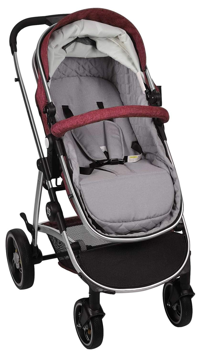 Коляска трансформер Farfello Pristina (Рубиновый PS-13)
