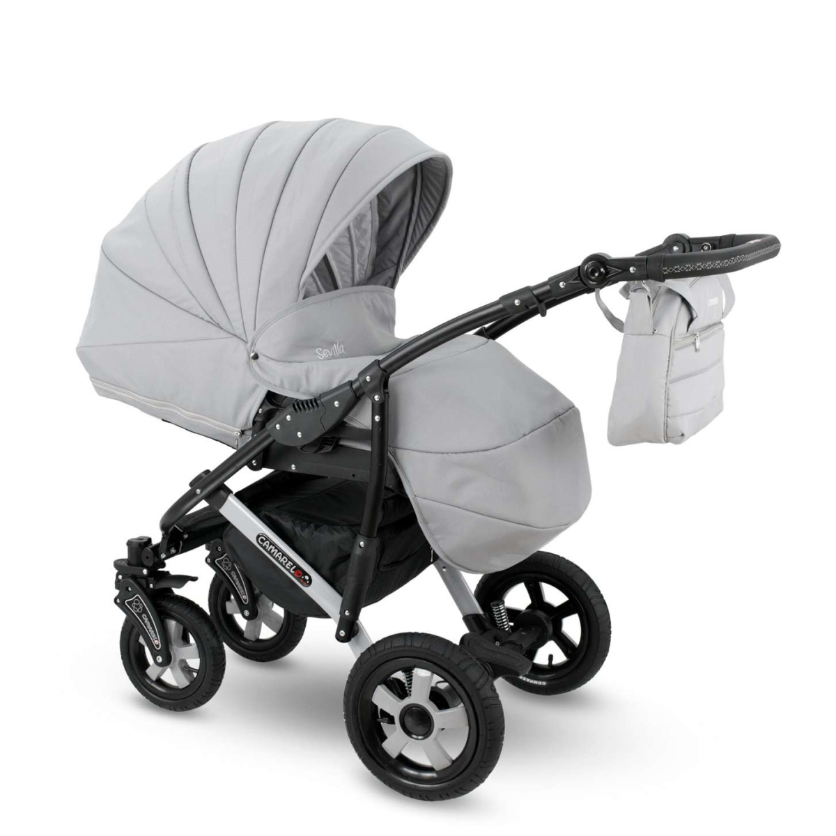 Коляска Camarelo Sevilla XSE 2 в 1 светло-серый