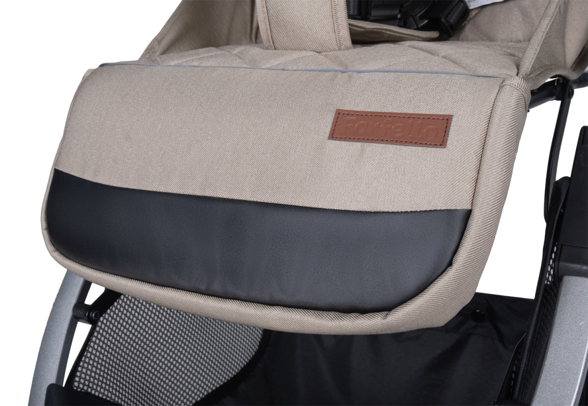 Коляска детская прогулочная Farfello Comfy Go (New Beige/ Бежевый (серебро)CG-33)