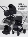 Коляска 3 в 1 Mowbaby Amber Black