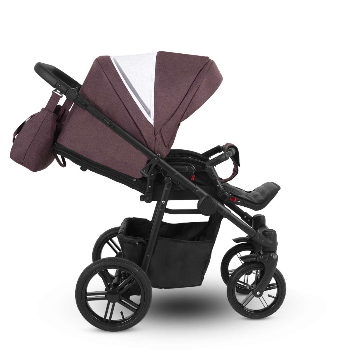 Коляска Camarelo Picco 2 в 1 гранатовый меланж