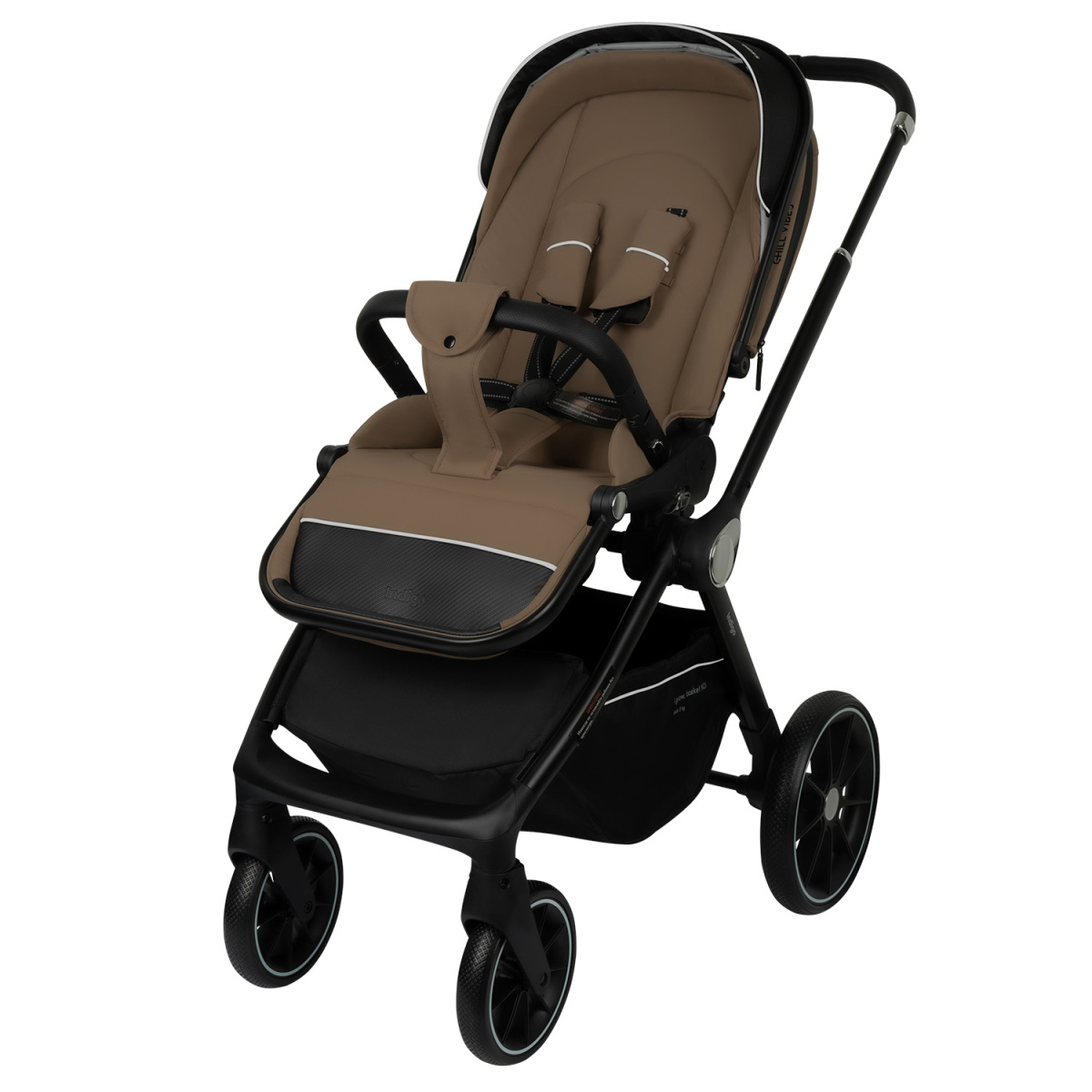Коляска прогулочная Indigo GLOSS темно-бежевый