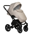 Коляска 2 в 1 Indigo Mio Eco, 02 (Светло-бежевая кожа)