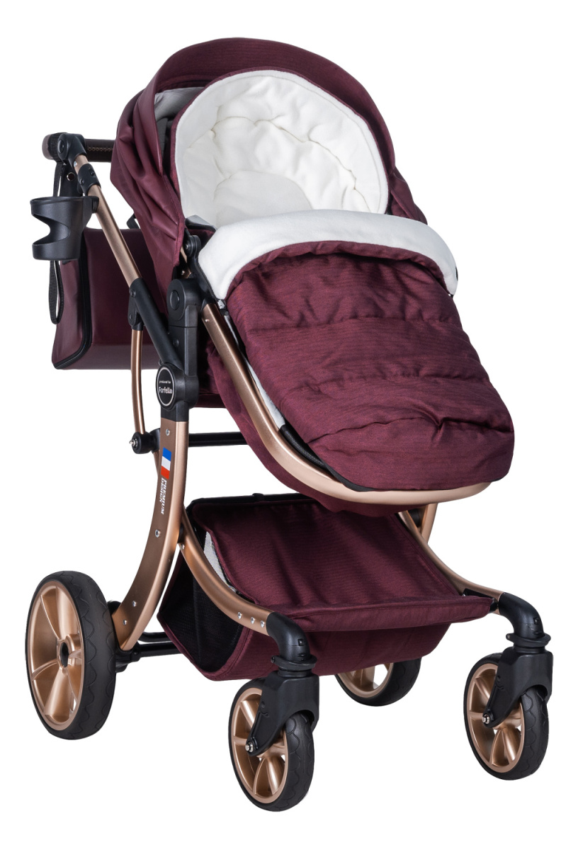 Коляска трансформер Farfello Aimile Original Autumn  (Сладкая Вишня / Sweet Cherry, арт.АА-3)