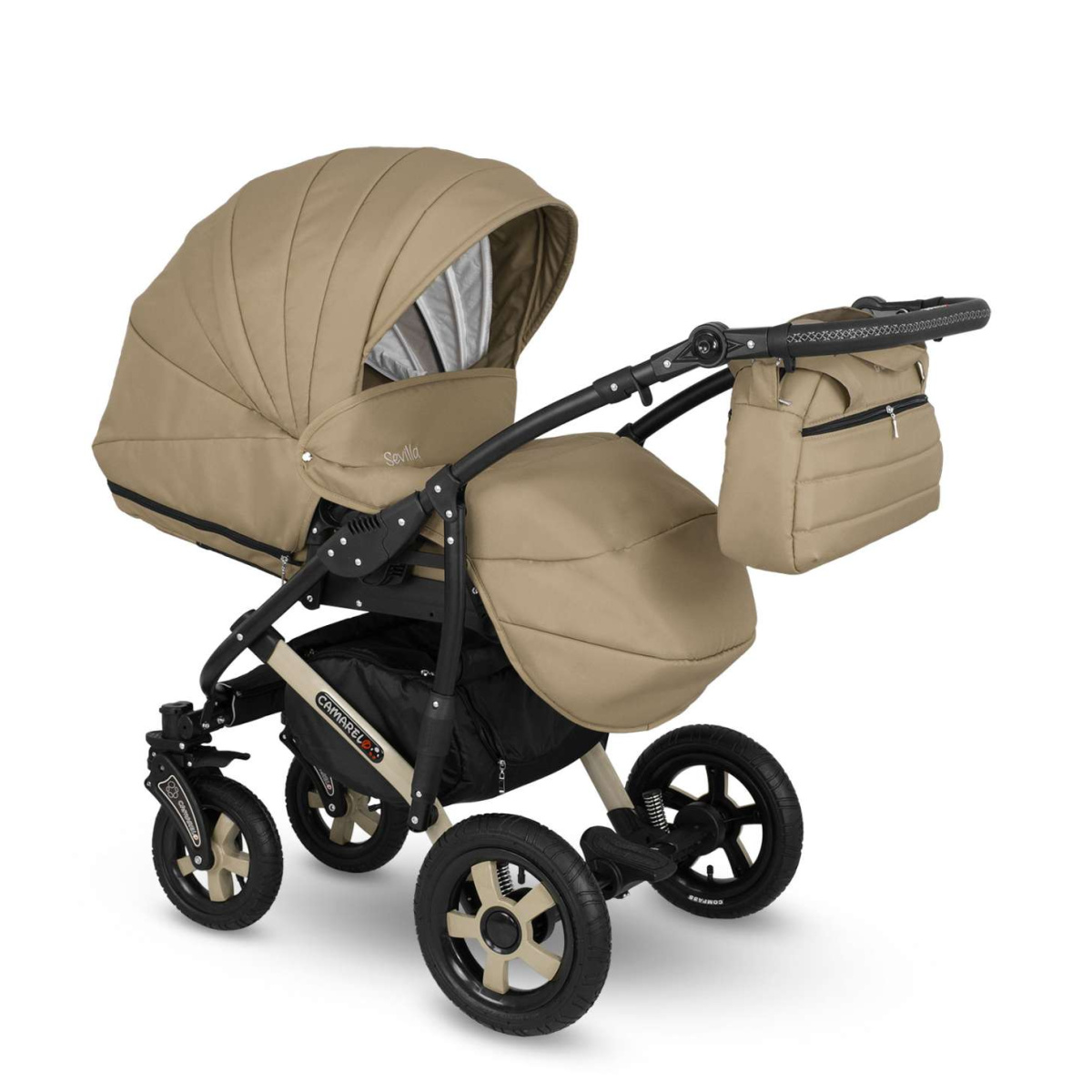 Коляска Camarelo Sevilla WXSE 3 в 1 темно-бежевый