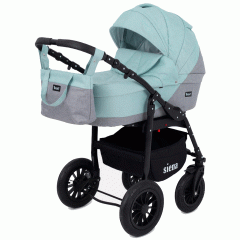 Коляска 3 в 1 Rant Siena 08 серый-ментоловый