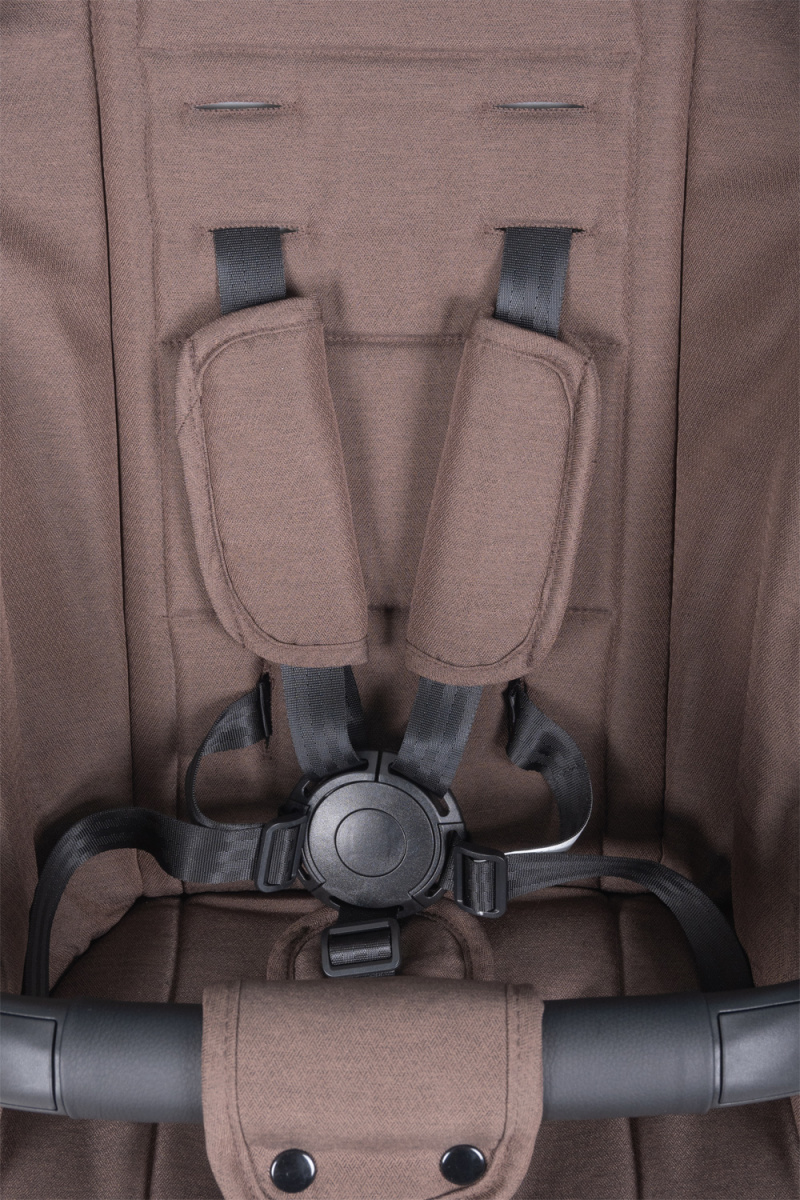 Коляска модульная 2в1 Farfello Baby shell BBS (BBS-16 Brown/Коричневый / серебро)