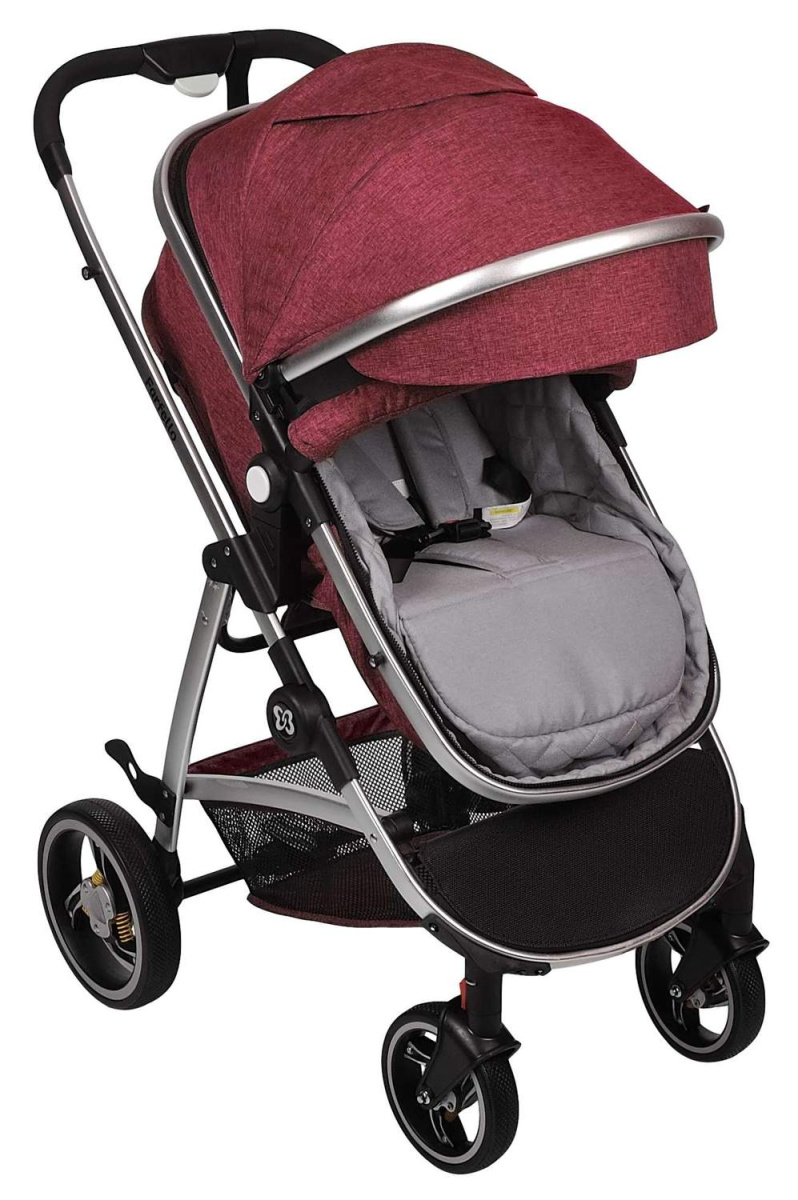 Коляска трансформер Farfello Pristina (Рубиновый PS-13)