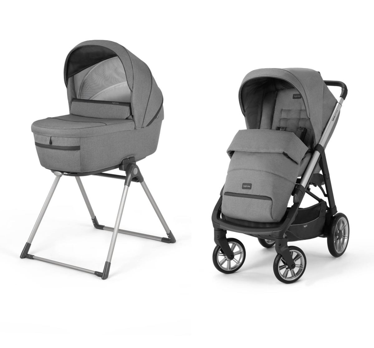 Коляска 2 в 1 Inglesina Aptica с подставкой под люльку Stand Up, Kensington Grey