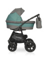 Коляска 2 в 1 Riko Basic Mario 09 серо-зеленый