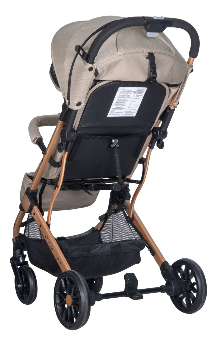 Коляска детская прогулочная Farfello COSTA Linda Gold (beige/ бежевый L-4)