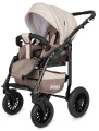 Коляска 3 в 1 Rant Siena 02 коричневый-бежевый