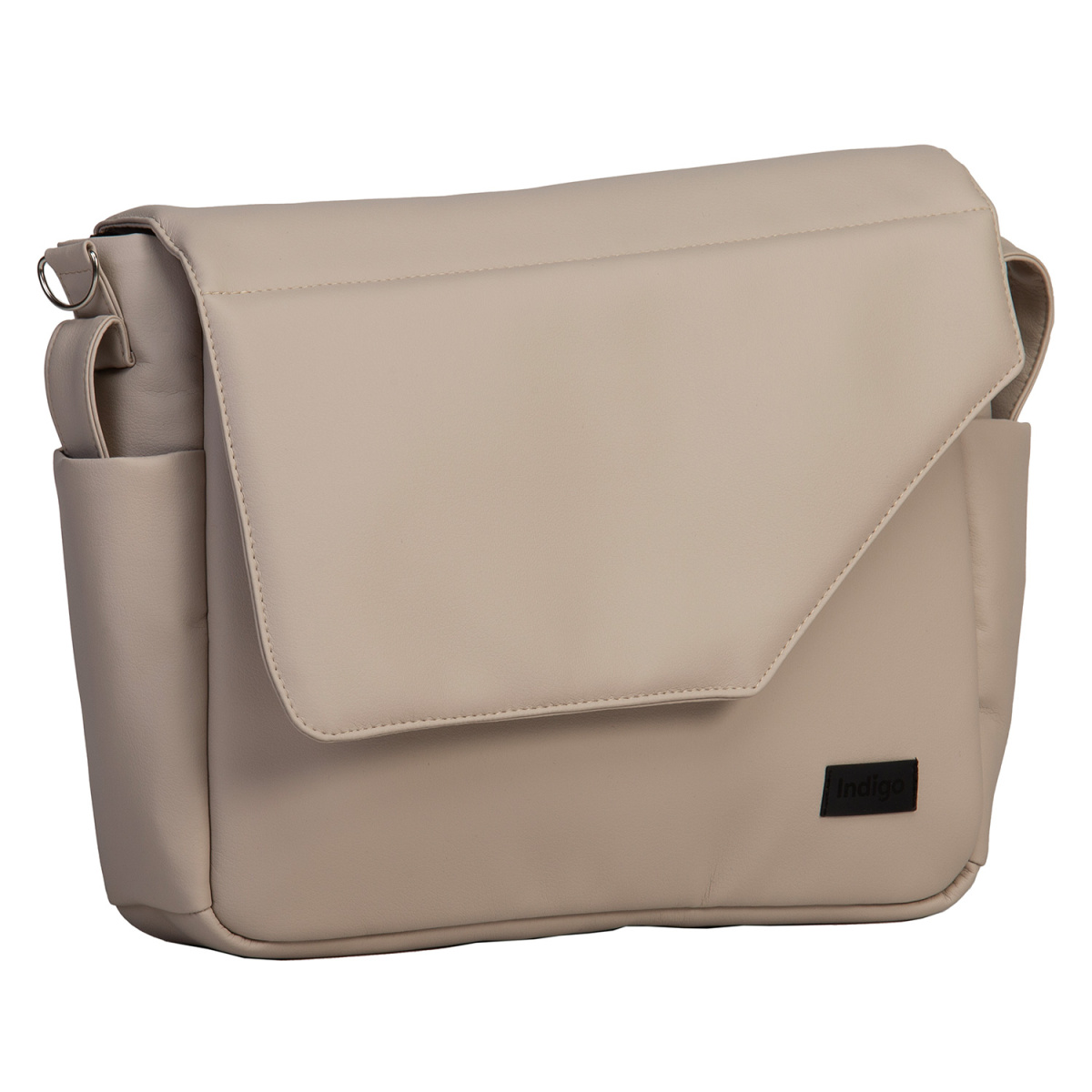 Коляска 2в1 Indigo LAMAR - La 02 (св.бежевая кожа)