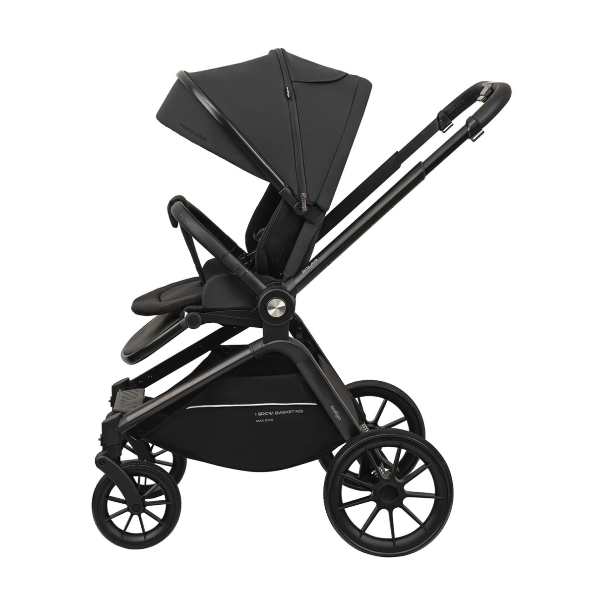 Коляска прогулочная Indigo SOLAR черный