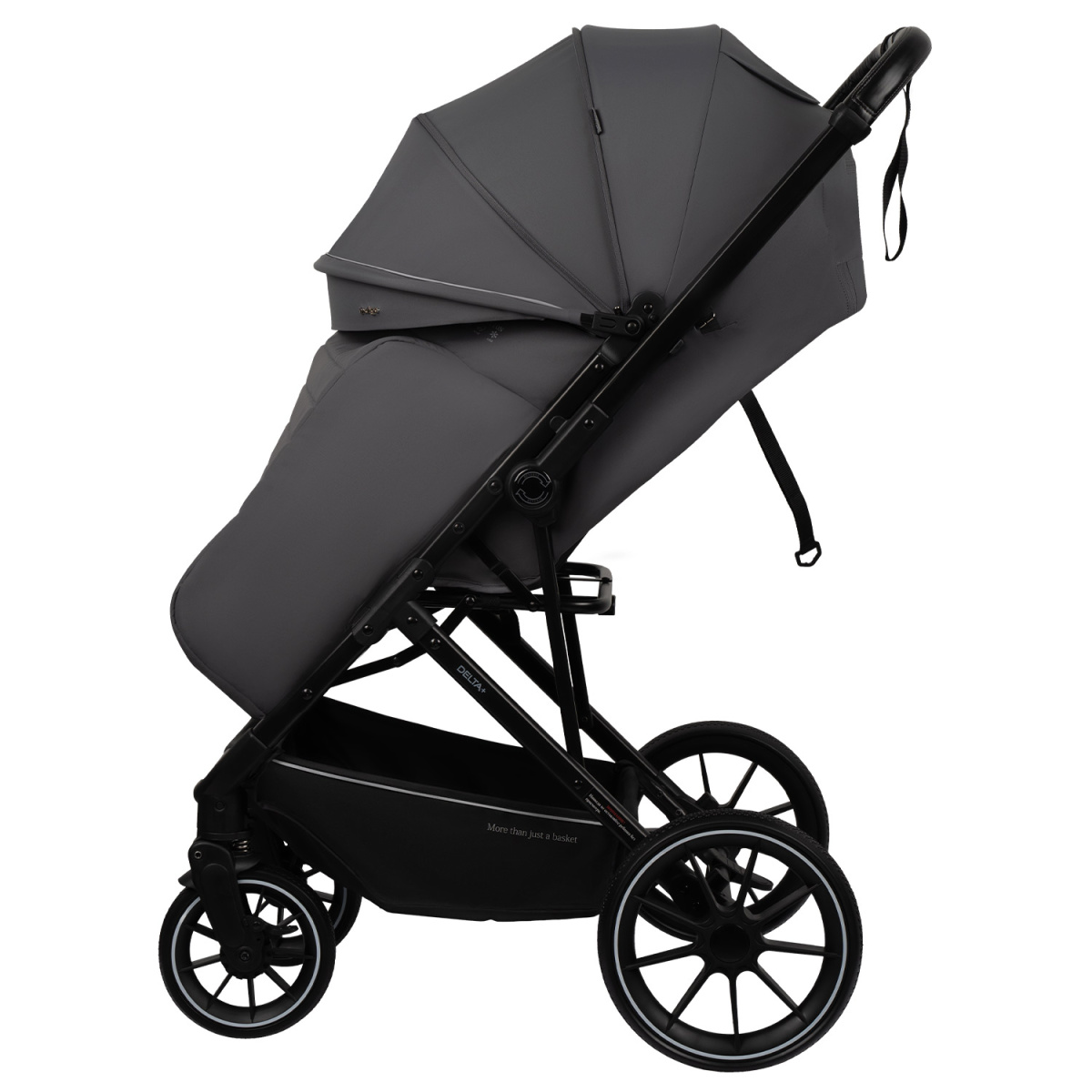 Коляска прогулочная Indigo Delta+ темно-серый