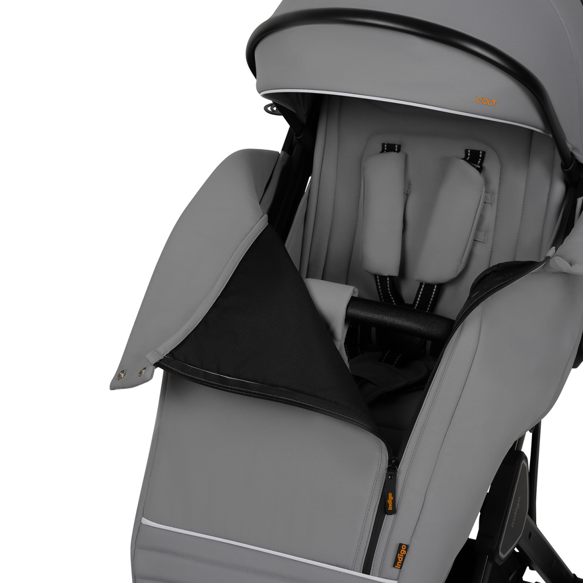 Коляска прогулочная Indigo VOLT светло-серый