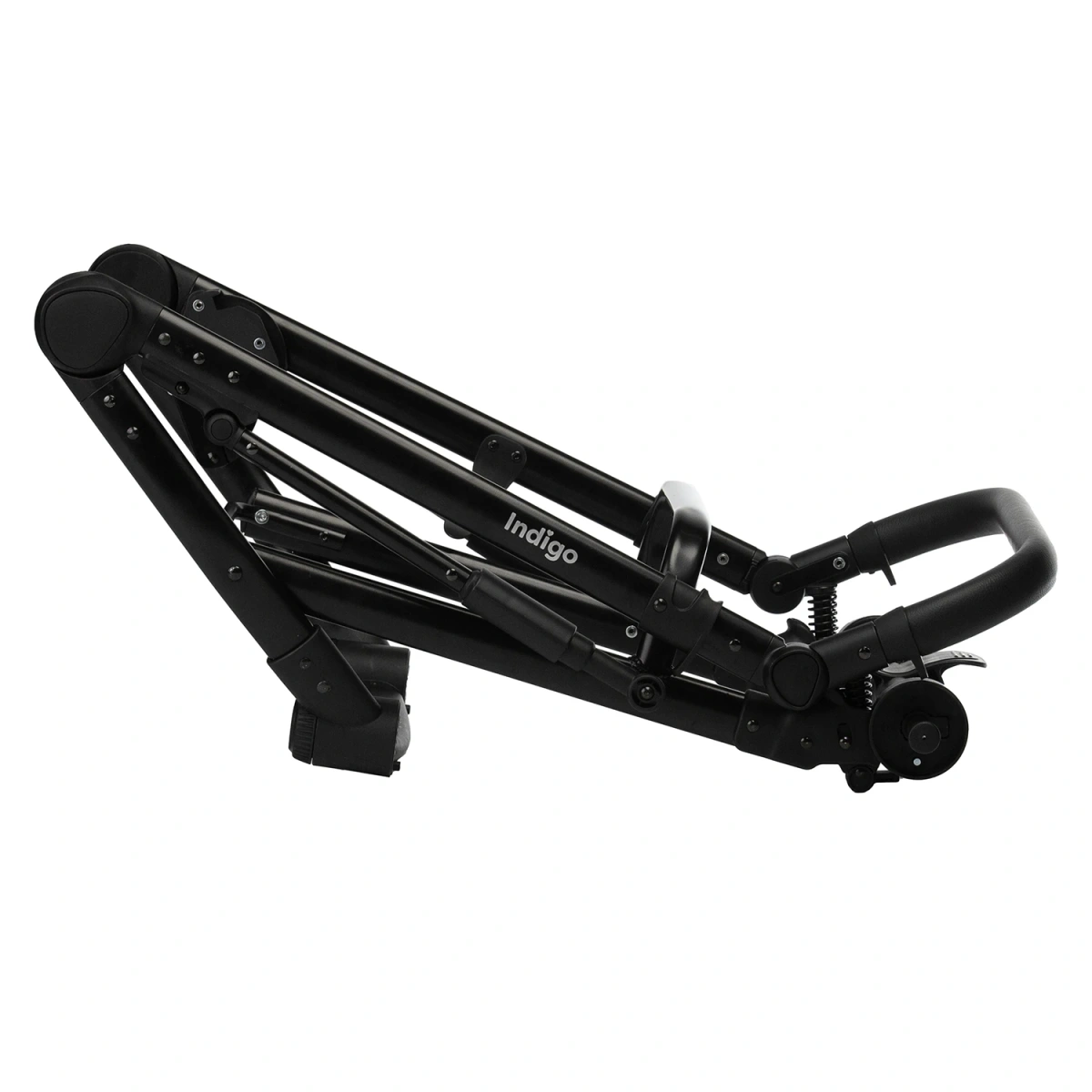 Коляска 2 в 1 Indigo TOUR ECO Te 10 (черная кожа+белая кожа)