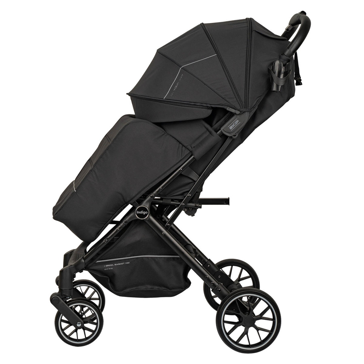Коляска прогулочная Indigo SKIP черный