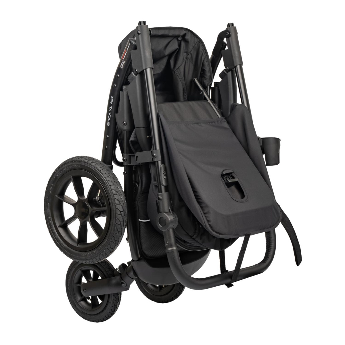 Коляска прогулочная Indigo EPICA XL AIR с сумкой черный