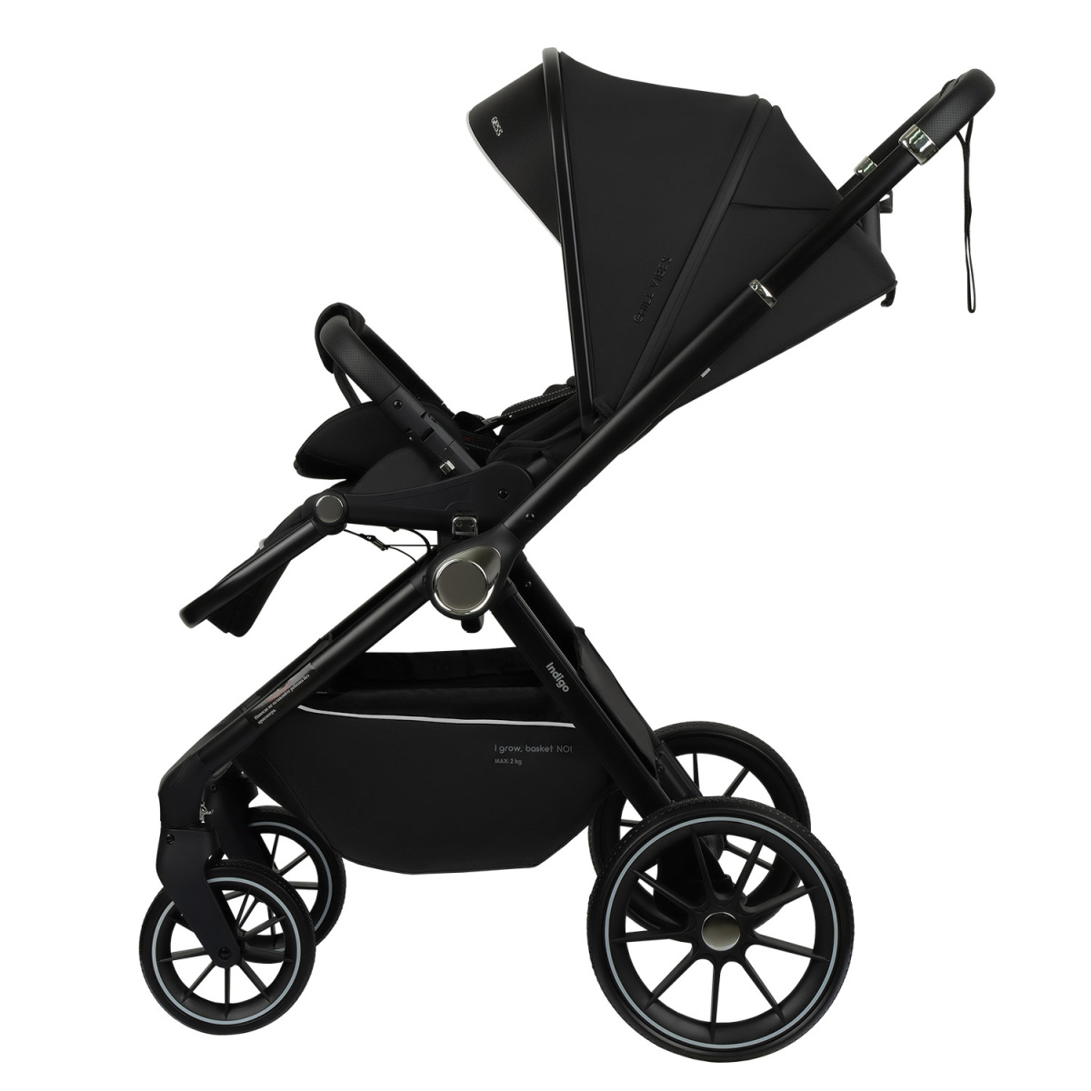 Коляска прогулочная Indigo GLOSS черный