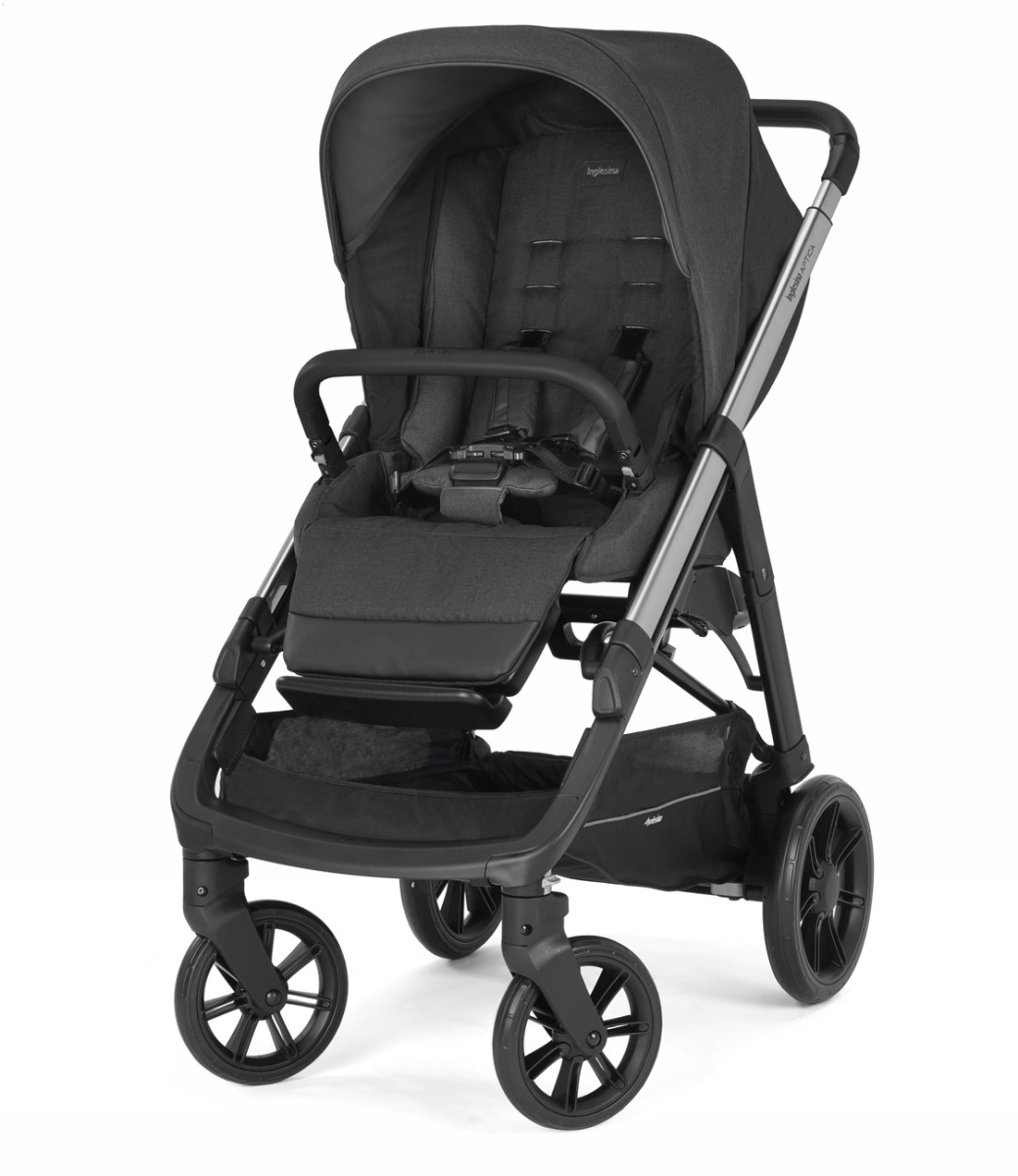 Коляска 3 в 1 Inglesina Aptica с подставкой под люльку Stand Up, Mystic Black