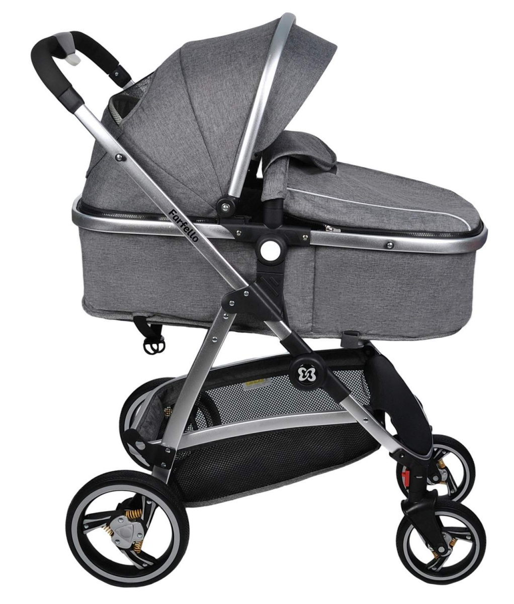 Коляска трансформер Farfello Pristina (Серый PS-11)