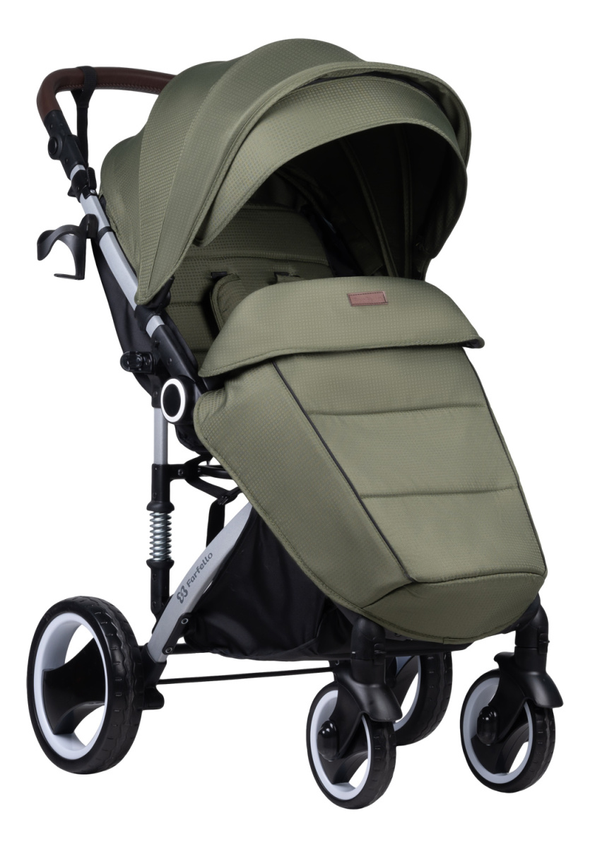 Коляска детская прогулочная Farfello Bino Angel Plus (Khaki/ хаки)