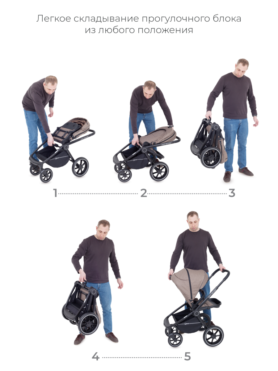 Коляска 3 в 1 Rant Flex Grand Mineral Silver темно-серый