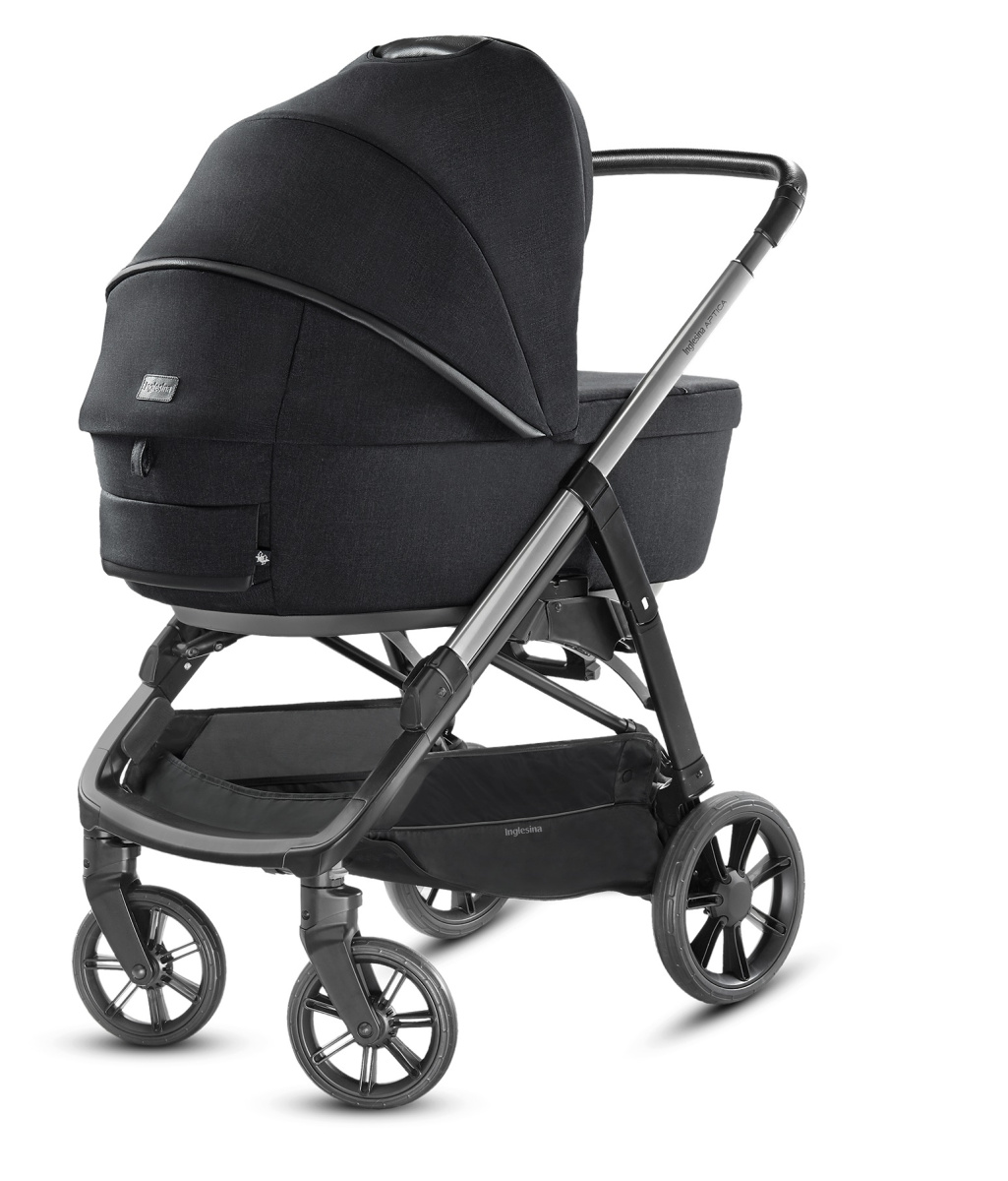 Коляска 2 в 1 Inglesina Aptica с подставкой под люльку Stand Up, Mystic Black