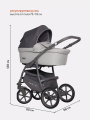 Коляска 2 в 1 Riko Basic Bella Pastel 01 серый