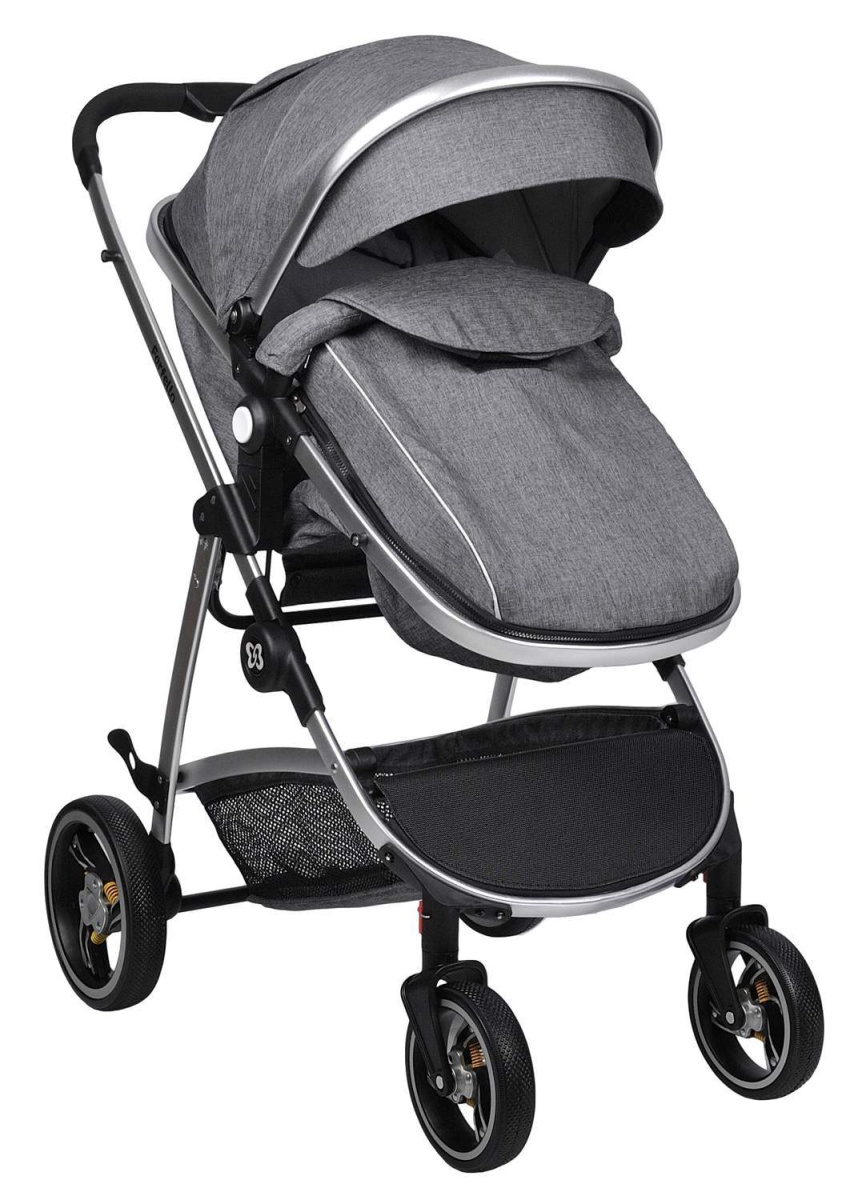 Коляска трансформер Farfello Pristina (Серый PS-11)